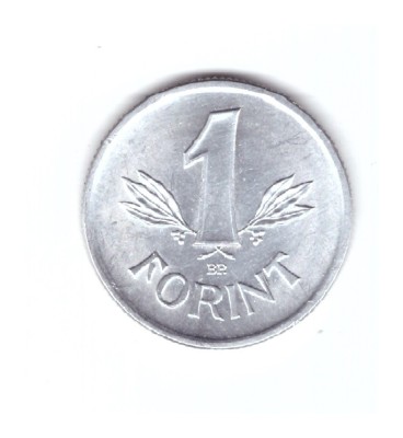 Moneda Ungaria 1 forint 1989, luciu de batere, stare foarte buna, curata foto