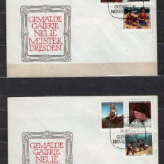 GERMANIA 1968 - PICTURA. GALERIE DREISDEN. 2 FDC-URI, C26