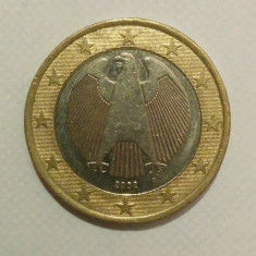 Germania - 1 euro - 2002 - litera D (moneda, M0121) - starea care se vede foto