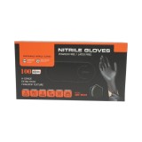 Manusi de protectie din nitril negru, nepudrate, marimea L, textura aderenta pe degete, 100 bucati/cutie, pentru industria alimentara, domeniul