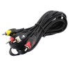 Cablu jack 3,5mm tata la 3xRCA tata, 3m, L100237