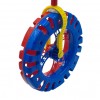 Jucarie Interactiva Bebelusi, Roata Zornaitoare, 20x40cm, Rosu/Albastru, 0-36 luni, Material Plus/Plastic, Jucarie Educativa