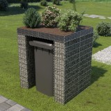 Cumpara ieftin Perete gabion pentru pubelă, 110x100x130 cm, oțel galvanizat