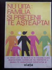 AF34 Afiș protecția muncii, Rom&acirc;nia comunistă