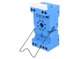 Stativ pentru şină DIN 8 10A 250VAC pe panou Serie 60.12, Finder