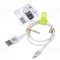 Cablu USB 2.0 Apple Lightning - Goobay, 0,5m, alb, 60W