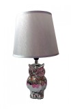 Veioza cu soclu in forma de Bufnita, 36 cm, soclu E14, 40W, 1003-1GX