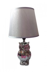 Veioza cu soclu in forma de Bufnita, 36 cm, soclu E14, 40W, 1003-1GX
