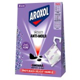 Saculeti antimolii Aroxol, lavanda, 4 buc / pachet
