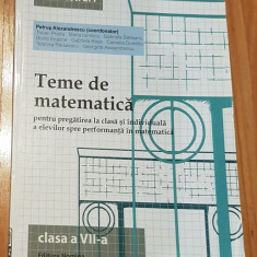 Teme de matematica, clasa VII, semestrul I de Petrus Alexandrescu