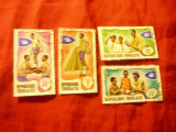 Serie mica Togo 1968 - Cercetasi , 4 valori stampilate, Stampilat