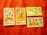 Serie mica Togo 1968 - Cercetasi , 4 valori stampilate