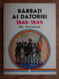 Maria Totu - Barbati ai datoriei 1848-1849. Mic dictionar