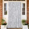 VidaXL Perdea pentru insecte, gri și alb, 100x200 cm, chenille 377369
