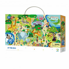 Puzzle - Animalute la ZOO (80 piese) foto