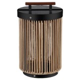 Lampa solara 2.4w 3000k ip65 - negru/maro, V-TAC