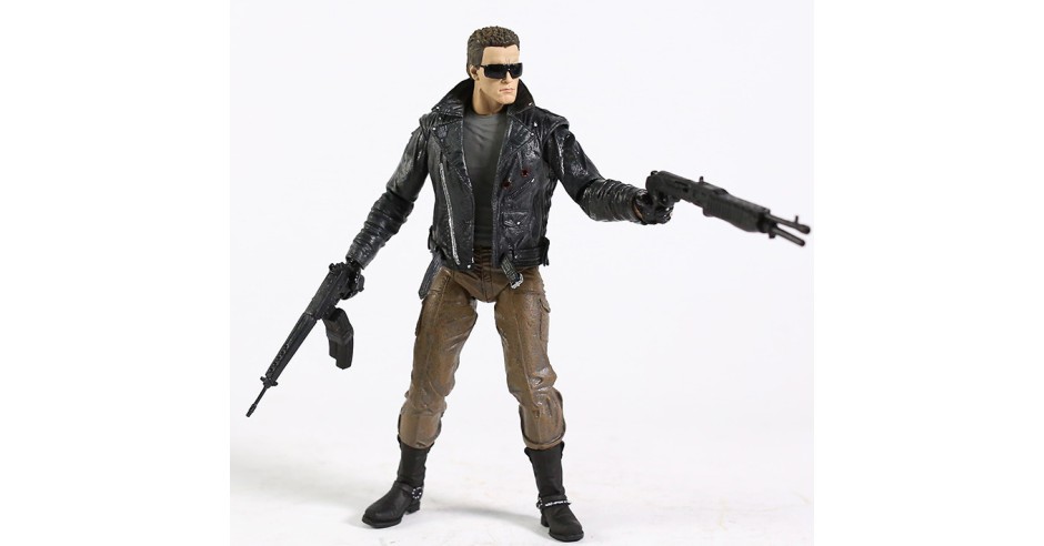 Figurine Terminator T-800 Arnold Schwarzenegger 18 Cm - PVC, Modèle De Collection