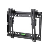 Suport TV de perete, reglabil 14-50 inch, maxim 25 kg, inclinare la 15 grade, negru, ESPERANZA