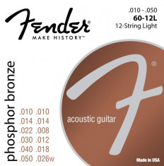 Corzi chitara acustica Fender 60-12L Phosphor Bronze 12 strings 10-50 foto