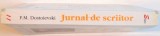 JURNAL DE SCRIITOR, VOL.I de F.M. DOSTOIEVSKI, 1998