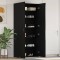 Dulap pentru pantofi Negru 80 x 35.5 x 180 cm Lemn compozit