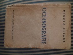 Mircea Eliade Oceanografie, ed. princeps, cu un portret de Marcel Iancu