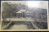 Carte Postala Vulcana Bai Parcul 1937 Circulata Alb Negru 14x9