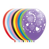 Set 25 Baloane Latex Inimioare 30cm Ropet - Aniversare, Nunta, Botez, Petrecere Copii, Decoratiuni Evenimente