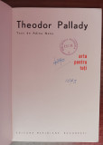 myh 310s - Arta pentru toti - Adina Nanu - Theodor Pallady - ed 1963