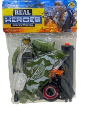 Set de Jucarii Soldat - Eroi Speciali, cu Accesorii Militare