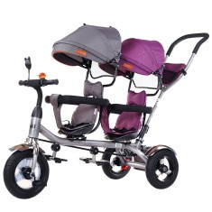 Tricicleta gemeni Chipolino 2Play lilac platinum foto