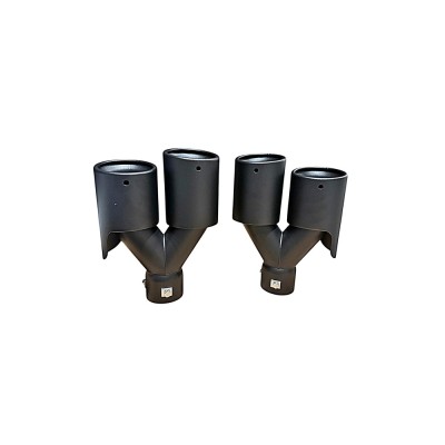 Ornament toba dubla negru mat dreapta / stanga intrare 60mm Cod: 7100417M foto