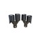 Ornament toba dubla negru mat dreapta / stanga intrare 60mm Cod: 7100417M