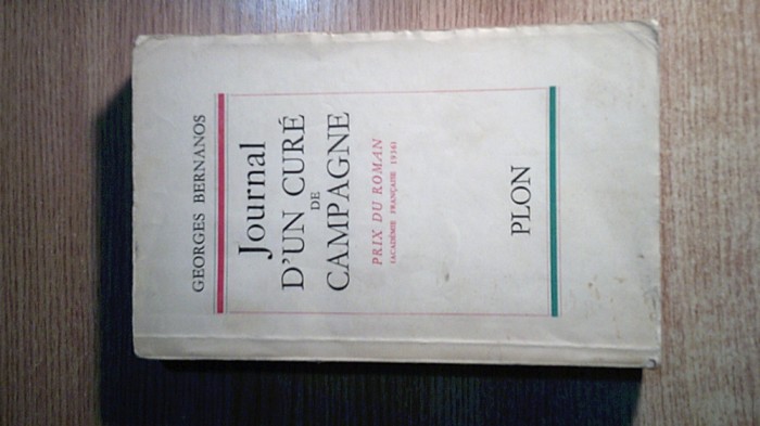 Georges Bernanos - Journal d&#039;un cure de campagne (Librairie Plon, Paris, 1936)