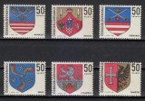 Cehoslovacia 1969 - Steme municipale, serie neuzata