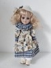 Papusa portelan, vintage, 22cm inaltime