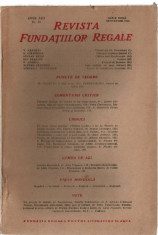 Revista Fundatiilor Regale dec/1946 T. Arghezi G. Calinescu L. Ruga Ion Caraion foto