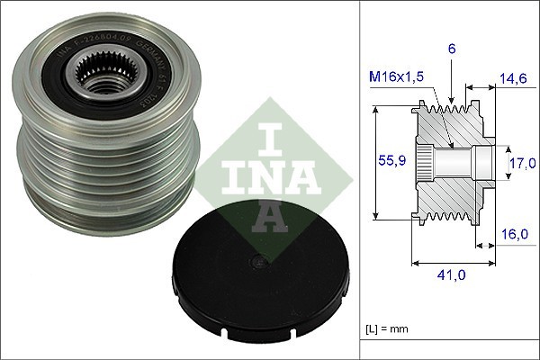 INA 535 0010 10 Sistem roata libera, generator