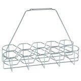 Glastr&auml;ger f&uuml;r 10 Gl&auml;ser | Getr&auml;nke- &amp; Geschirrkorb aus Metall (verzinkt)