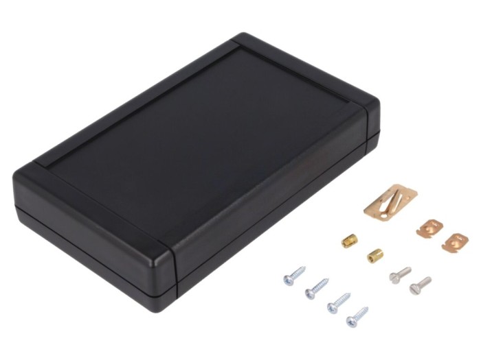 Carcasă universală TEKBOX neagră ABS