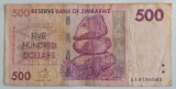 Bancnota - Zimbabwe - 500 Dollars 2007