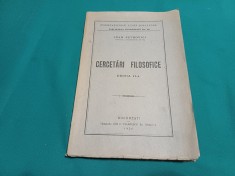 CERCETĂRI FILOSOFICE *IOAN PETROVICI * EDIȚIA A II-A/ 1926 * 04