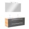 Mobilier complet de baie Vario Clam 120 stejar-antracit