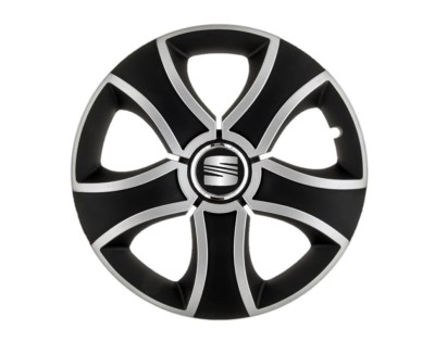 Set 4 capace roti Bis Gri-Negru R14 pentru gama auto Seat foto
