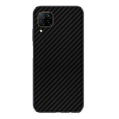 Set Folii Skin Acoperire 360 Compatibile cu Huawei P40 Lite - ApcGsm Wraps Carbon Black foto