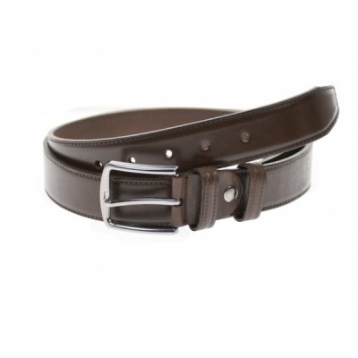 Curea barbati eleganta, din piele ecologica, maro milenium 3.5 cm - DR1500M foto
