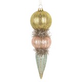 Cumpara ieftin Ornament brad Craciun sticla multicolora &Oslash; 6x18 cm