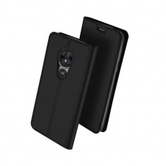 Husa Carte Dux Ducis Anti Amprenta pentru Motorola Moto G7 Play Negru foto