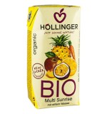 Multi Sunrise Suc Bio din Amestec de Fructe Pronat 0.2L, Hollinger