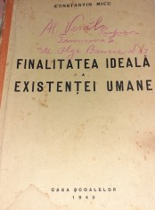 FINALITATEA IDEALA A EXISTENTEI UMANE foto